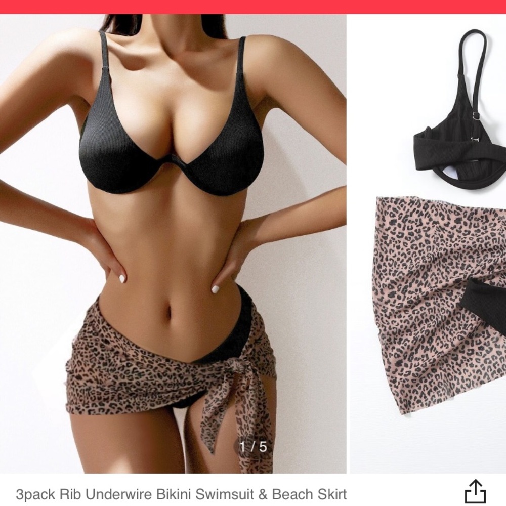 Black Underwire Bikini